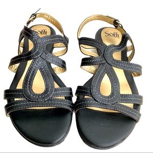 Sofft black sandals, 9.5, NWOT